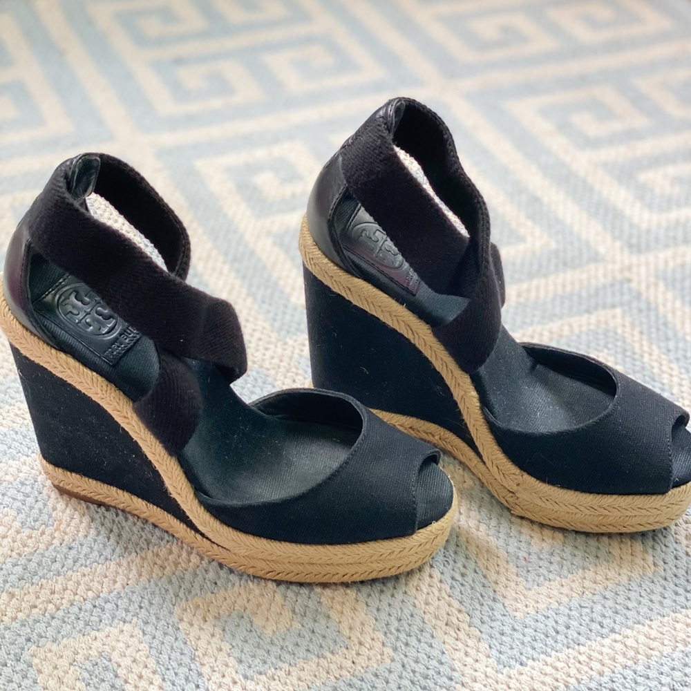Tory Burch Wedge Sandal - Like New, Sz 6